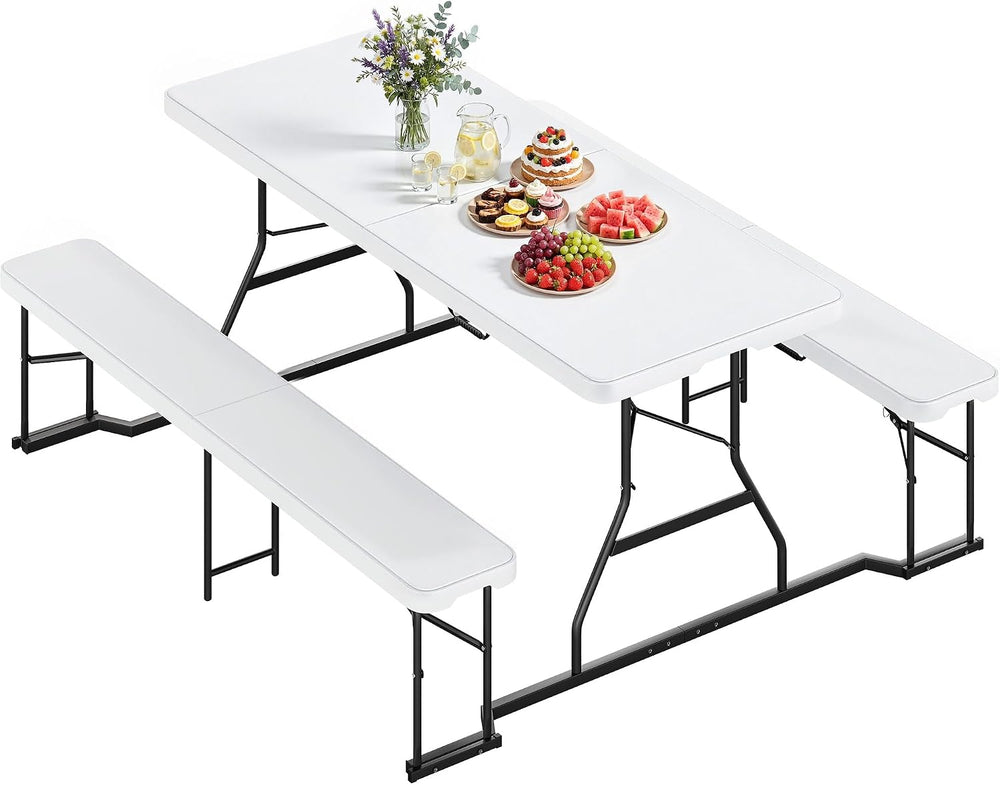 YITAHOME 6ft Folding Picnic Table with Benches