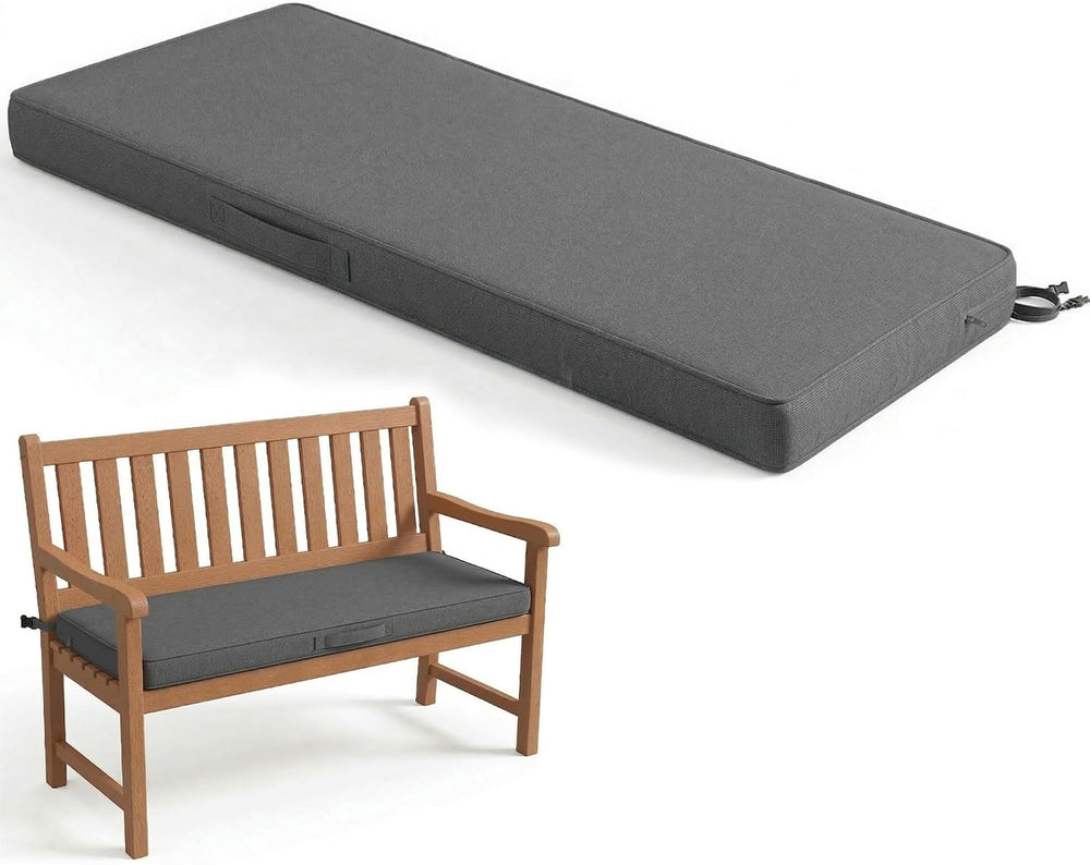 Codi Outdoor Bench Cushion for Patio Furniture, 36x18, Grey