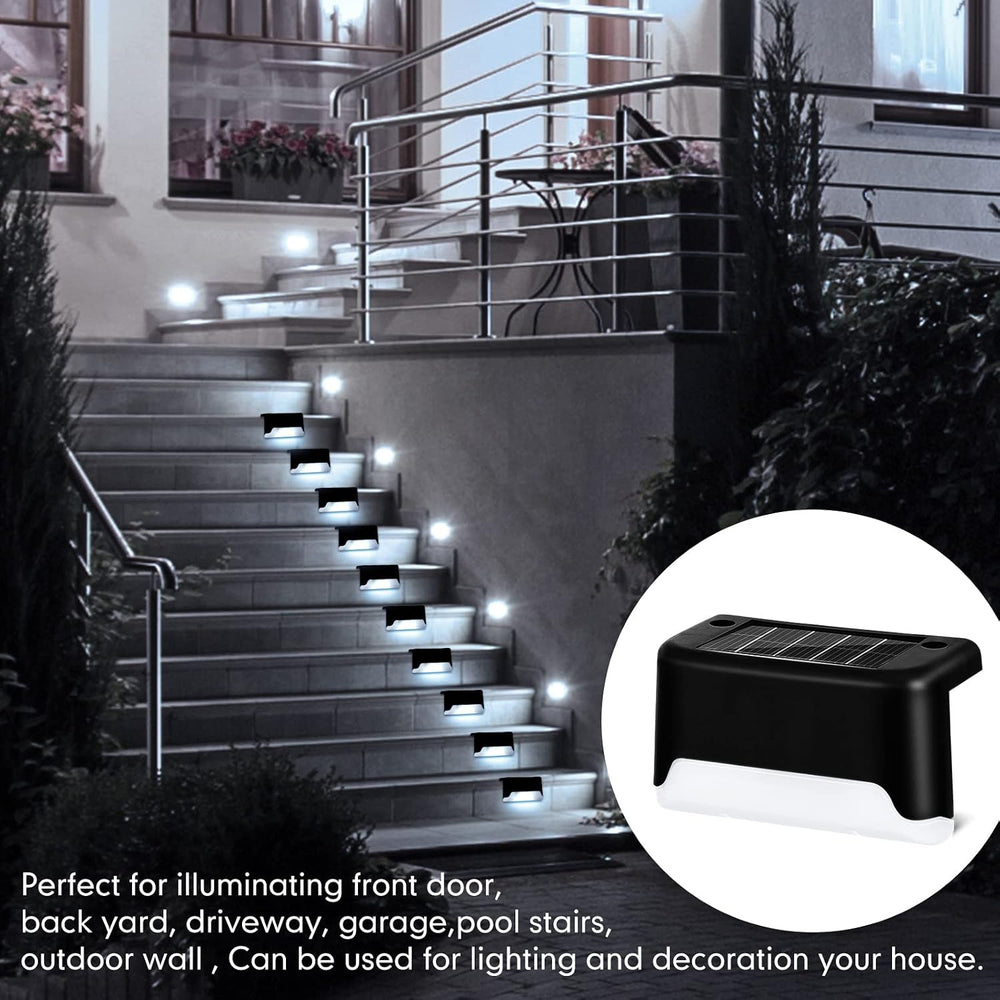 Tuanse 36 Pack Solar Deck Lights Outdoor Step Waterproof LED Stairs Lights Ou...