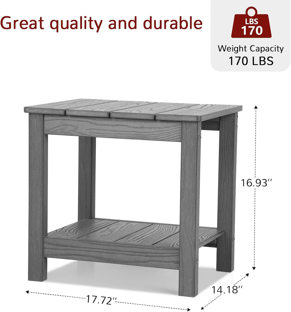 Stoog All-Weather Outdoor & Indoor Rocking Chairs Set of 2 with Table, 3 ...