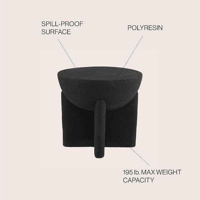 JONATHAN Y TBL1109A Brady 16.25" Minimalist Modern Drum Indoor/Outdoor A...