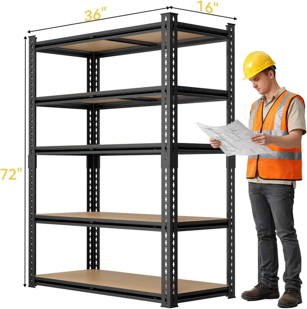 Garage Shelving Heavy Duty, Storage Shelves Adjustable Metal Shelving Unit