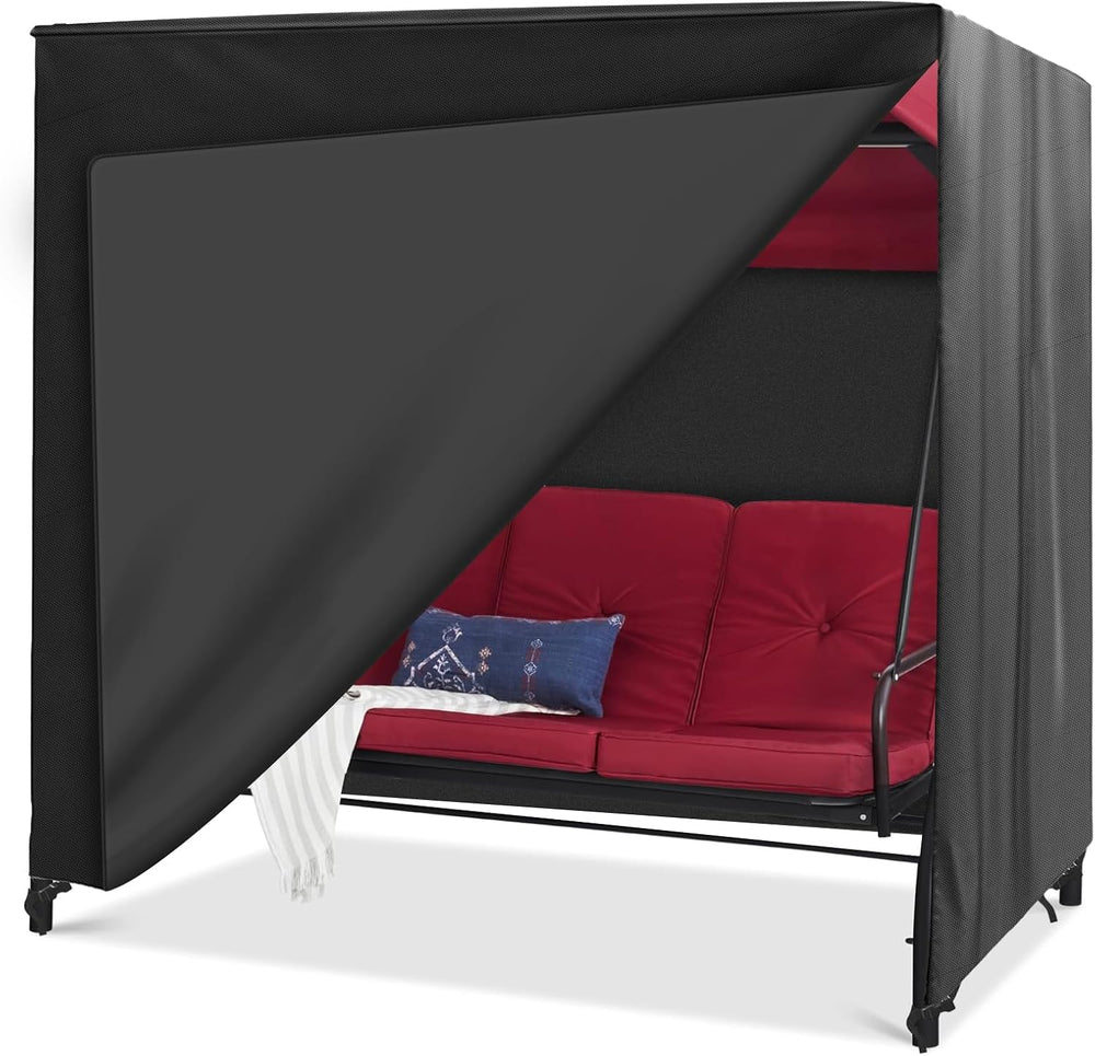 Outdoor Swing Cover Triple Seater Hammock Cover for Porch Swing Canopy Glider...