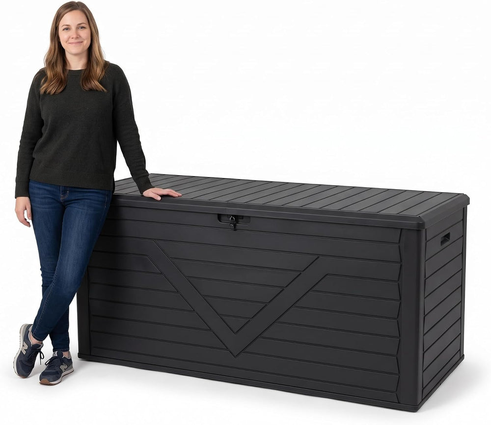 69.7'' Extra Long Outdoor Storage Box, Waterproof & Lockable Deck...