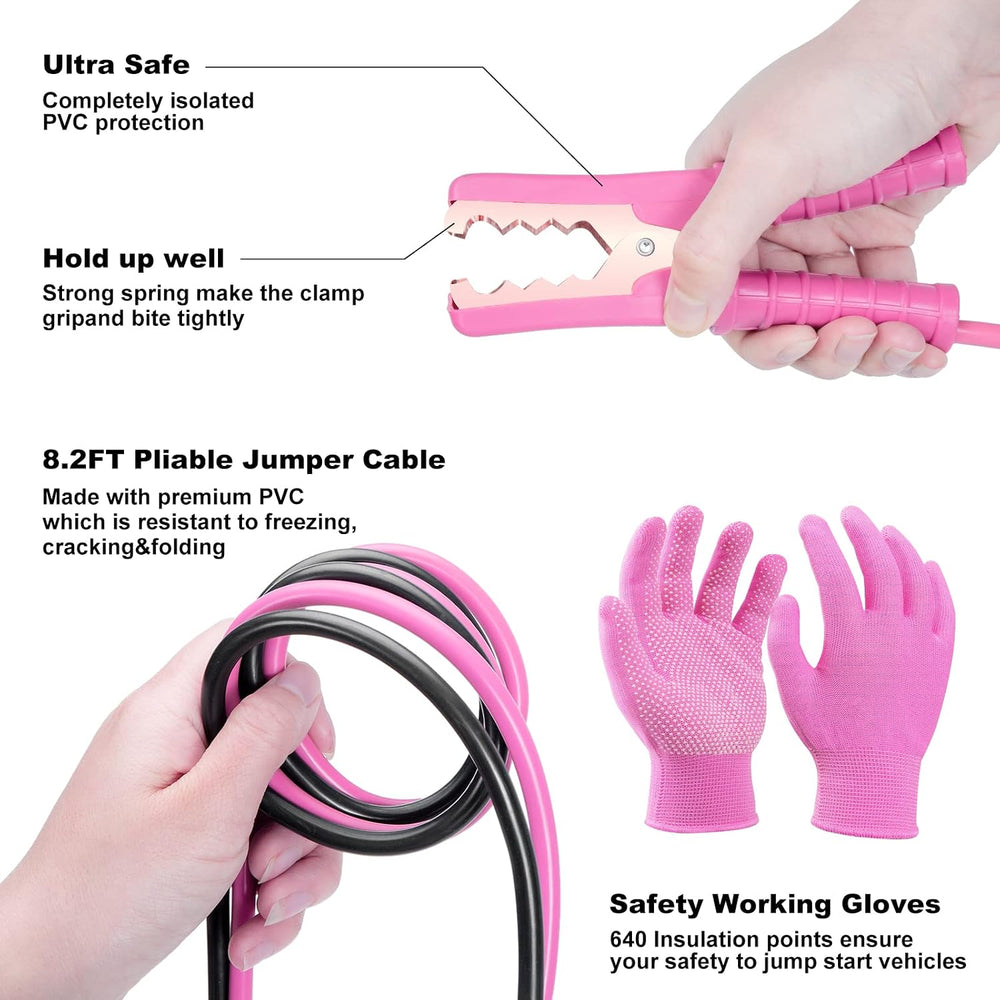 Car Roadside Emergency Kit - 17pcs Winter Traveler Safety Road Side Assistanc...
