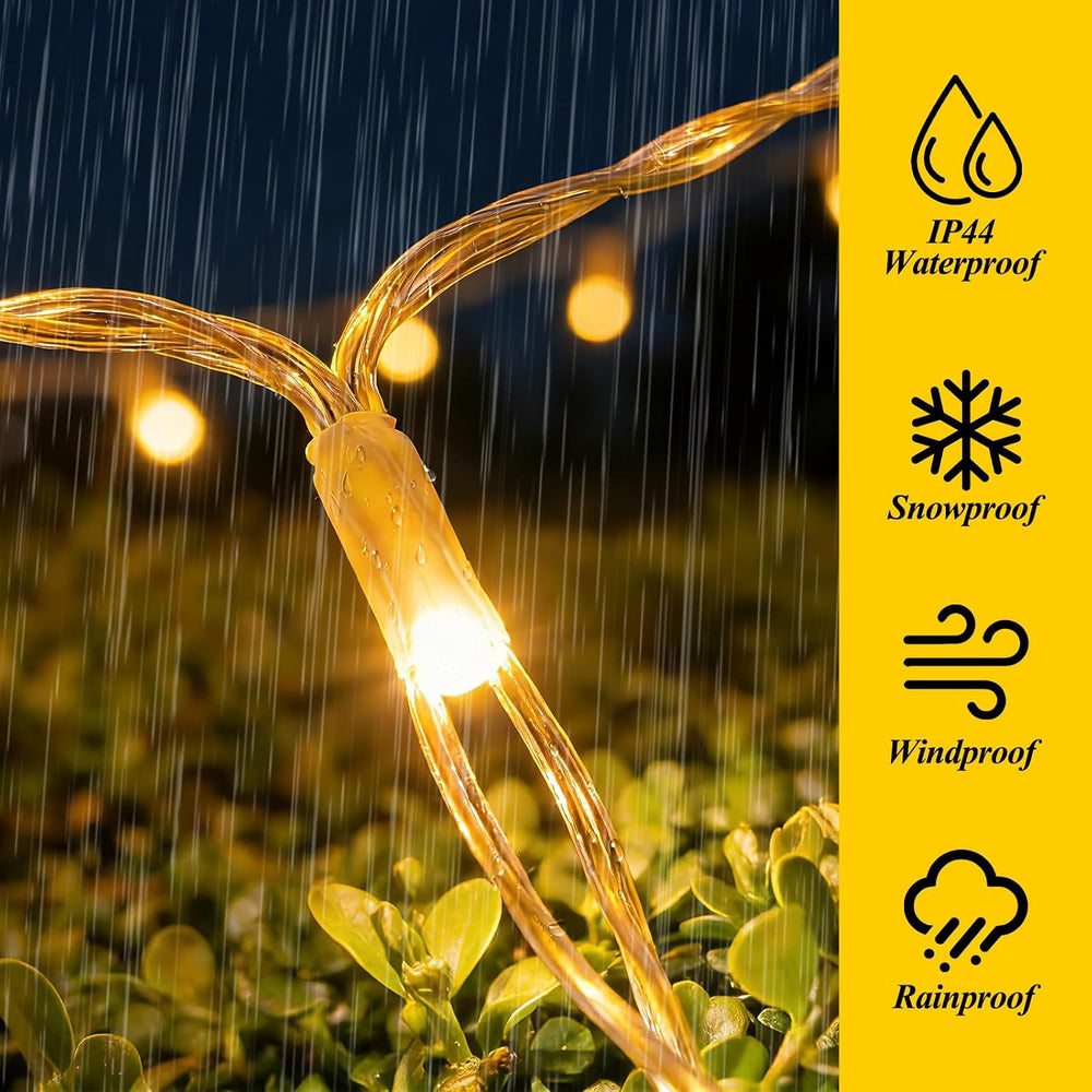 10ft x 10ft Solar Net Lights, 280LED Gazebo Mesh Lights Solar & USB Power...