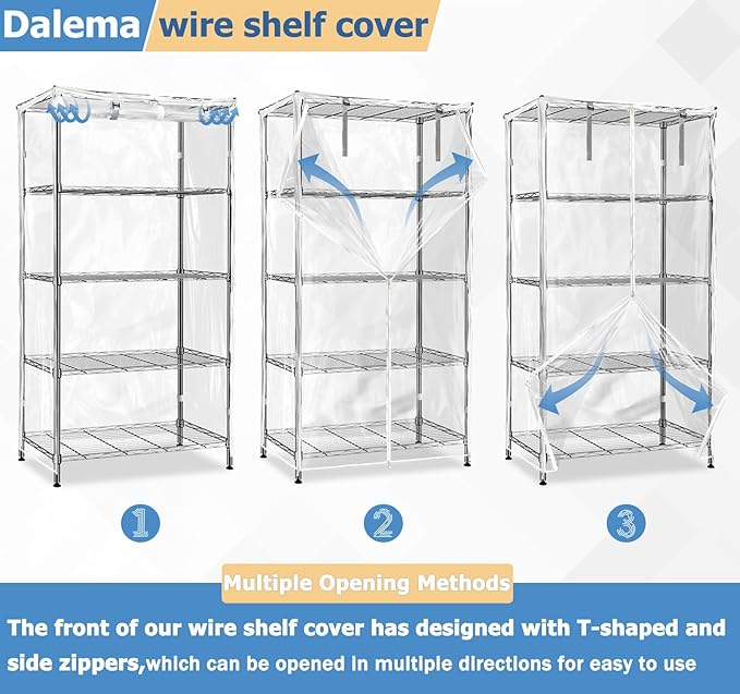 Waterproof Shelf Cover,Durable Dustproof Storage Wire Rack Covers,Outdoor She...