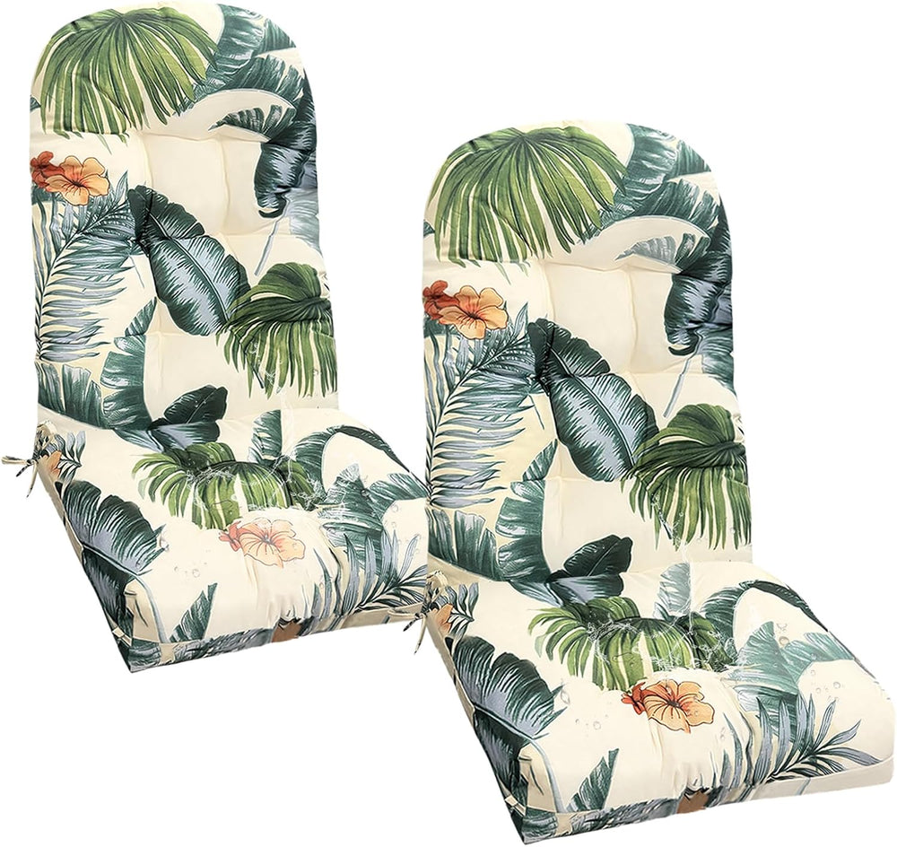 Outdoor Adirondack Chair Cushions Set of 2,Printing Rocking Chair Cushion