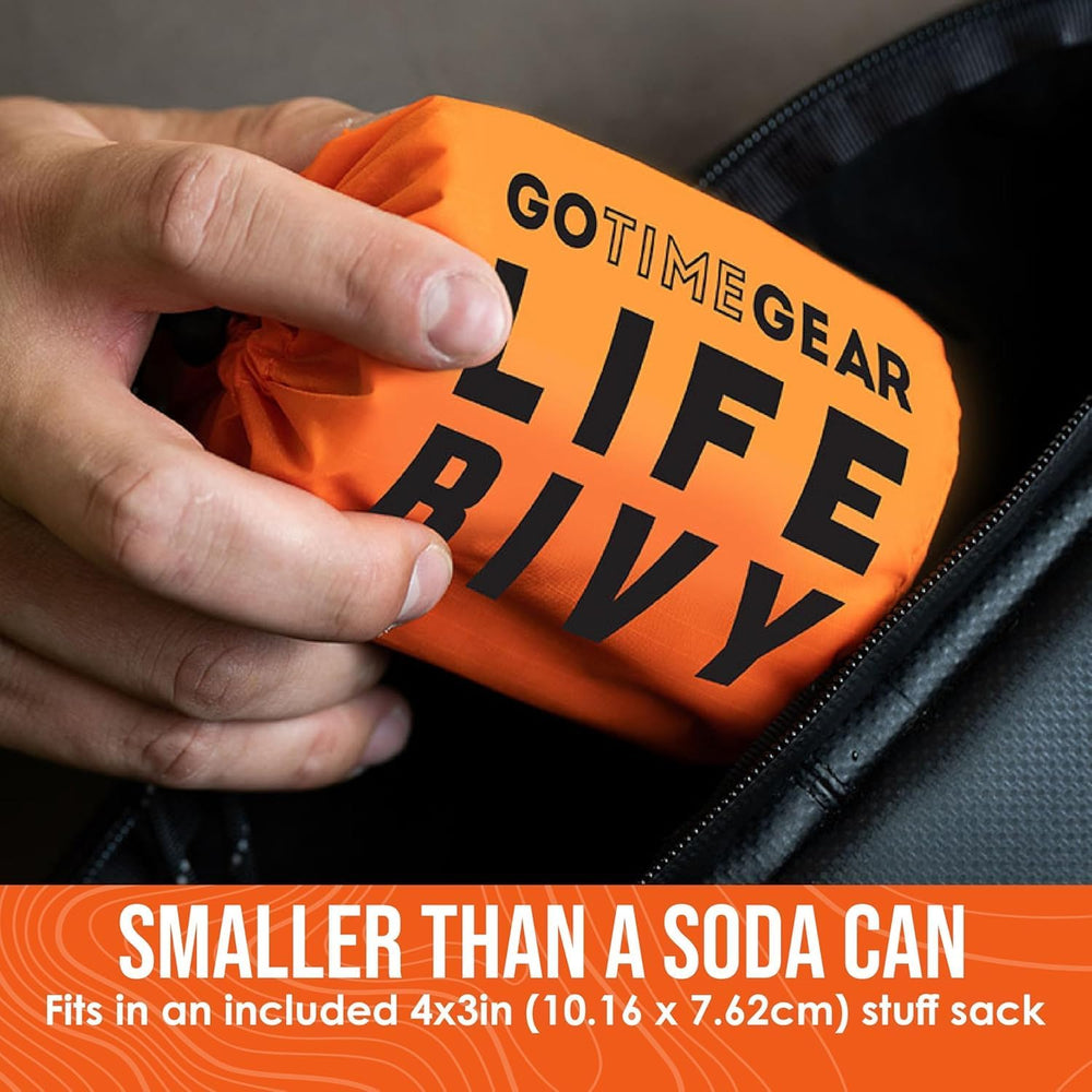 Go Time Gear Life Bivy Emergency Survival Sleeping Bag Thermal Bivy - Use as ...
