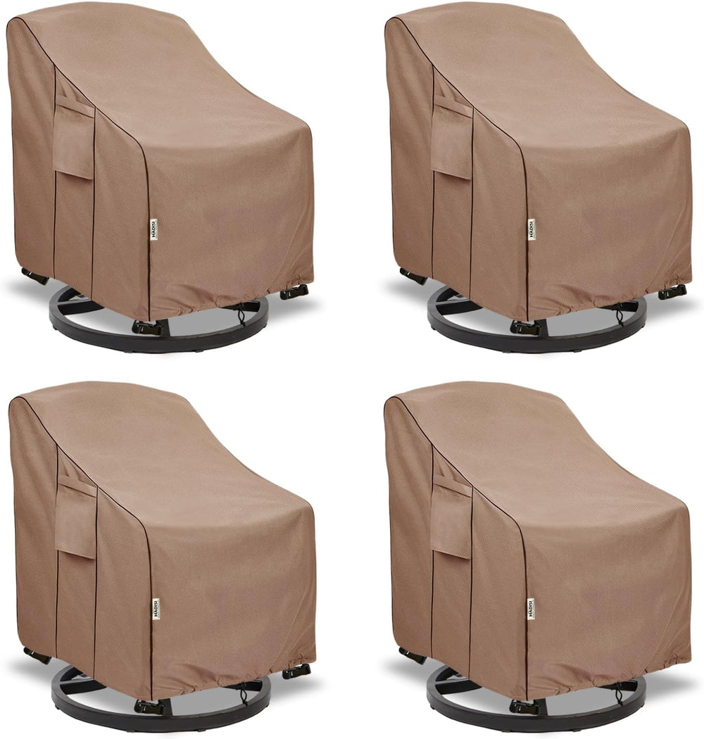 Patio Chair Covers for Outdoor Furniture Waterproof 4 Pack, Heavy Duty Waterp...