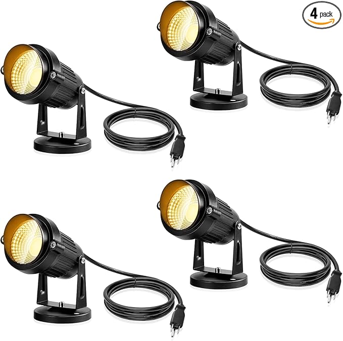 LemonBest Landscape Lights - 5W 110V Outdoor Spotlight - Waterproof IP65-3000...