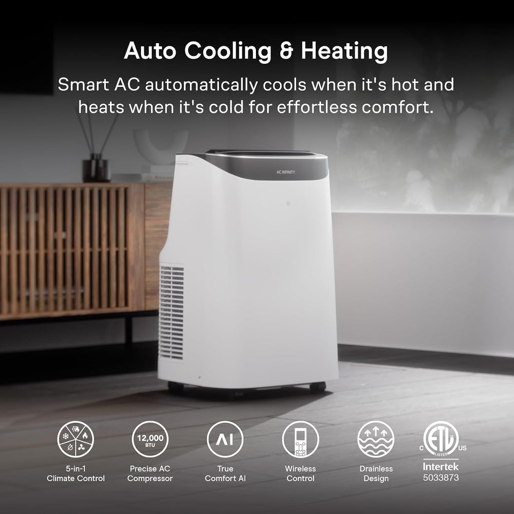 AC Infinity Smart Portable Air Conditioner 5-in-1, All-Season Cool & Heat