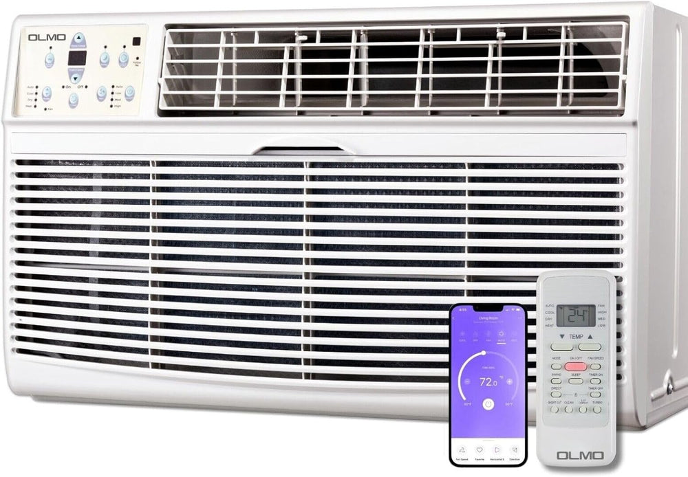 OLMO 8,000 btu 115V Through-the-Wall Air Conditioner with Remote Control and ...