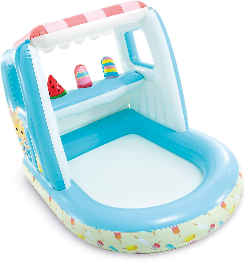 Intex Ice Cream Stand Inflatable Playhouse and Pool, for Ages 2-6, Multi, Mod...
