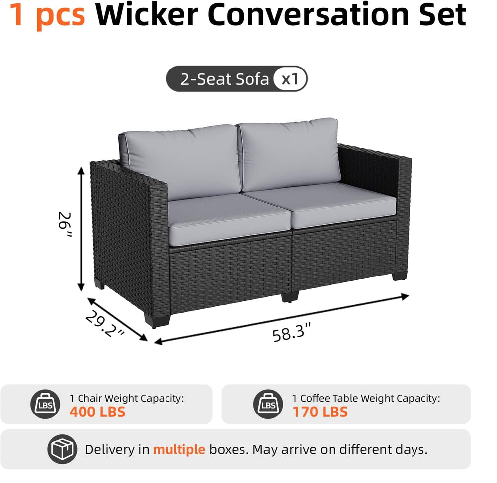 LazySunsets 1-Piece Outdoor Patio Furniture Set, Grey
