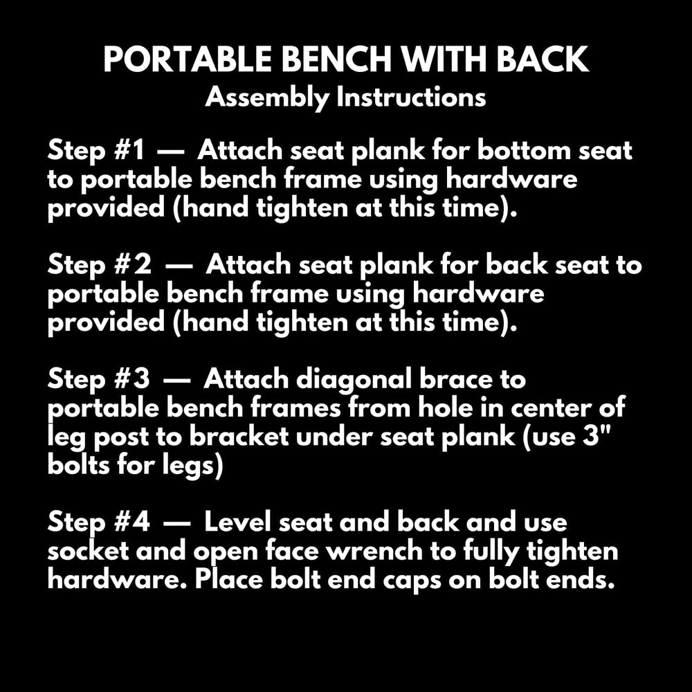 Bench, Textured Black, Expanded, 6Ft, with Back