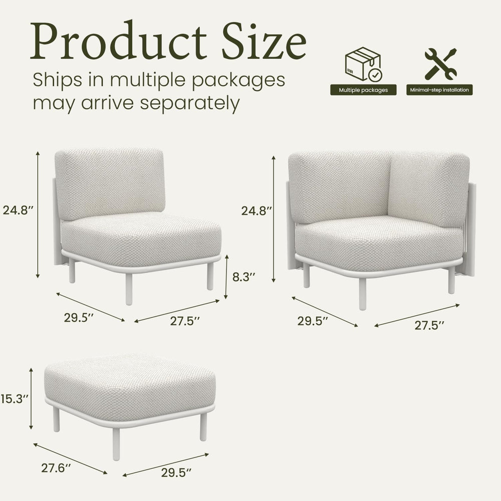 LayinSun 7 Pieces Patio Furniture Set