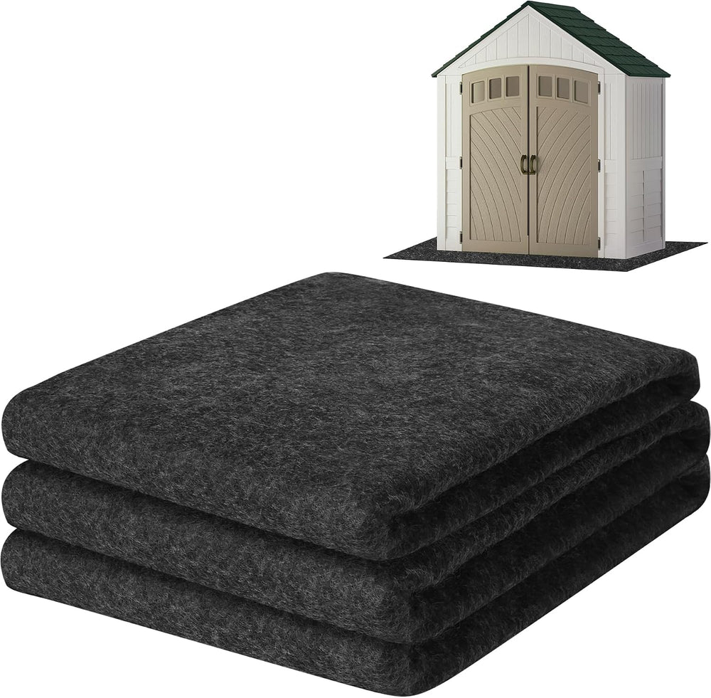 ToLanbbt Outdoor Storage Shed Floor Mat, 8.2 x 6 FT Waterproof Carport Mat, W...