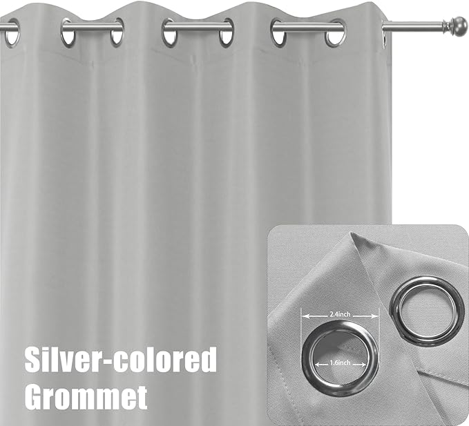 BONZER Outdoor Curtains for Patio Waterproof Thick Privacy Grommet Light Filt...