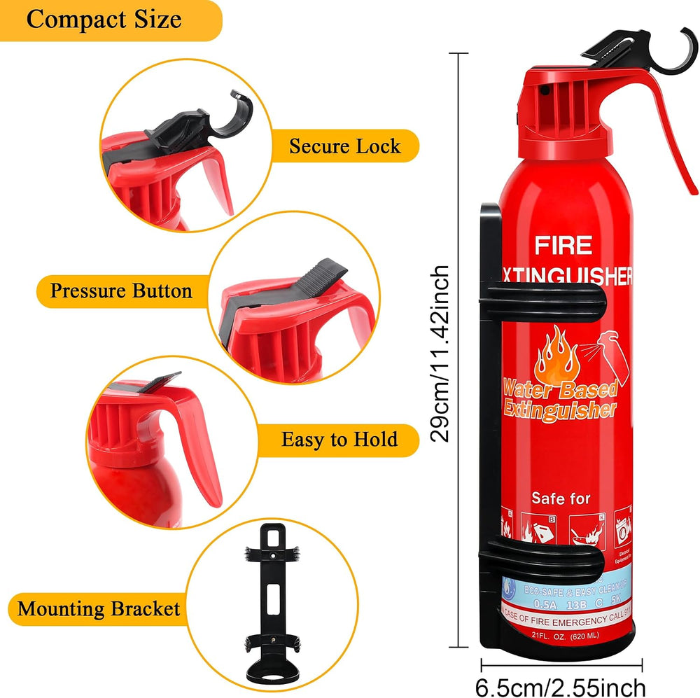 6 Pack Fire Extinguishers for Home with Mount