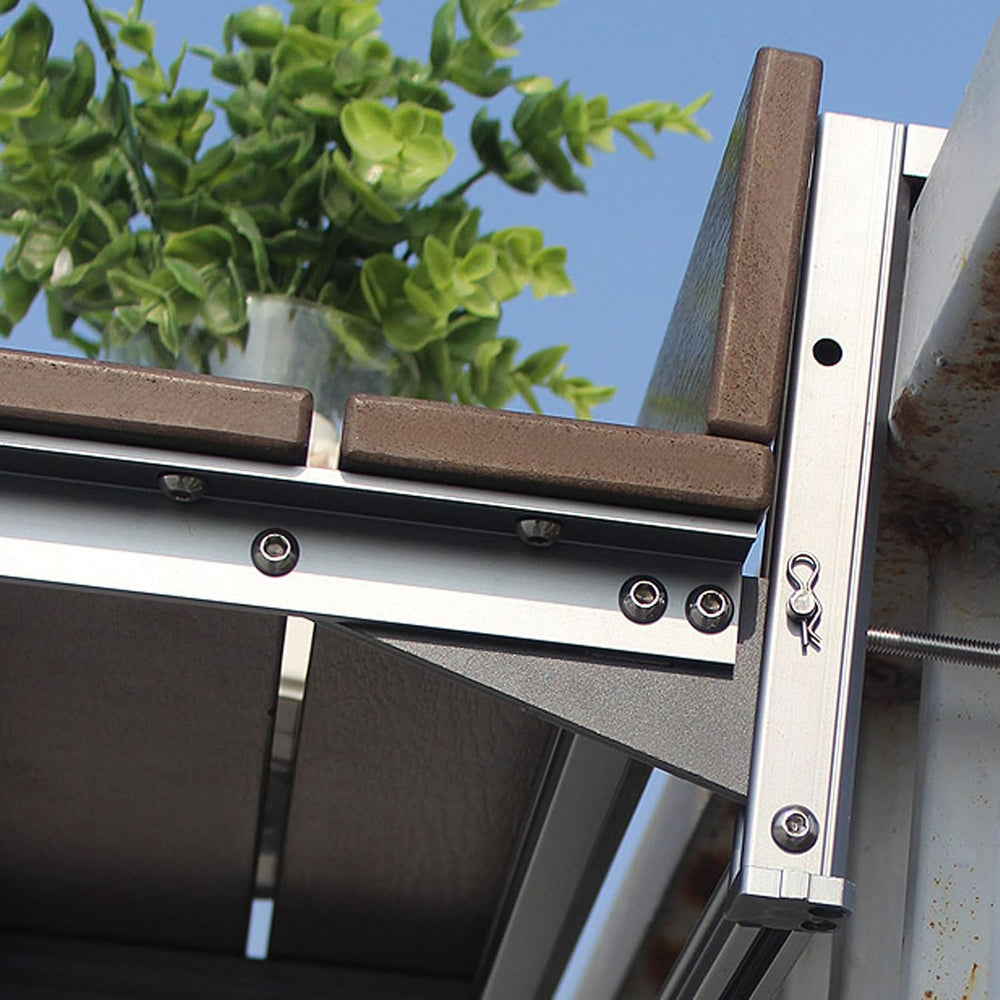 Balcony Bar Table for Railings, Outdoor HDPE Hanging Folding Adjustable Heigh...