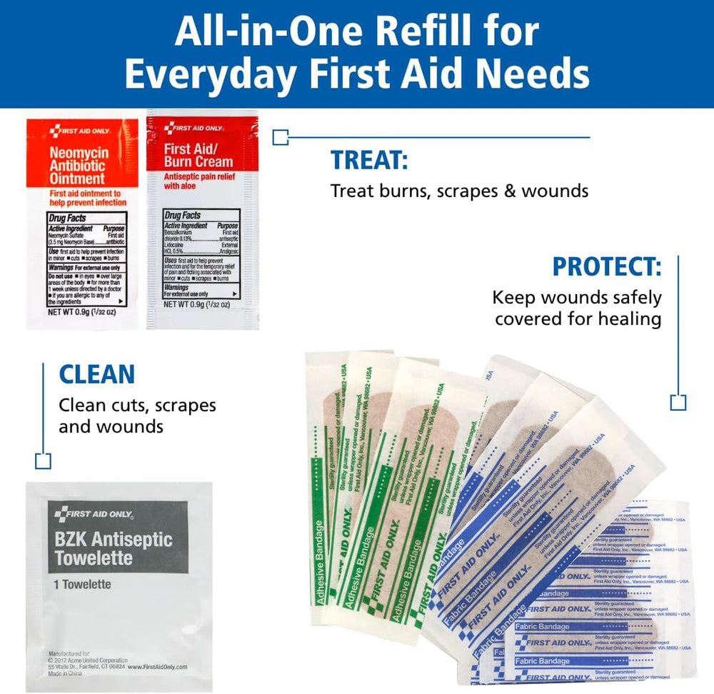 First Aid Only SmartCompliance 50-Person First Aid Refill, 237 Pieces