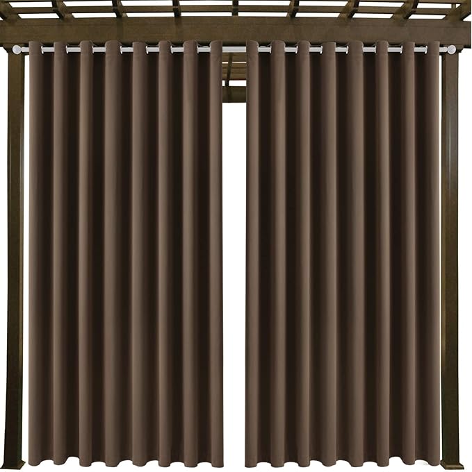 DIVA EN CAMINO DEC Outdoor Patio Curtain Waterproof Darkening Thermal Insulat...
