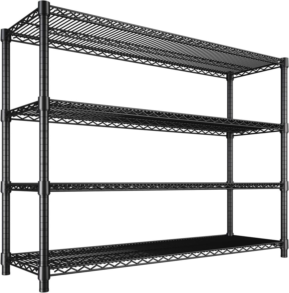 Garvee 4-Tier Wire Shelving 2560LBS Heavy Duty Storage Shelves Garage Rack