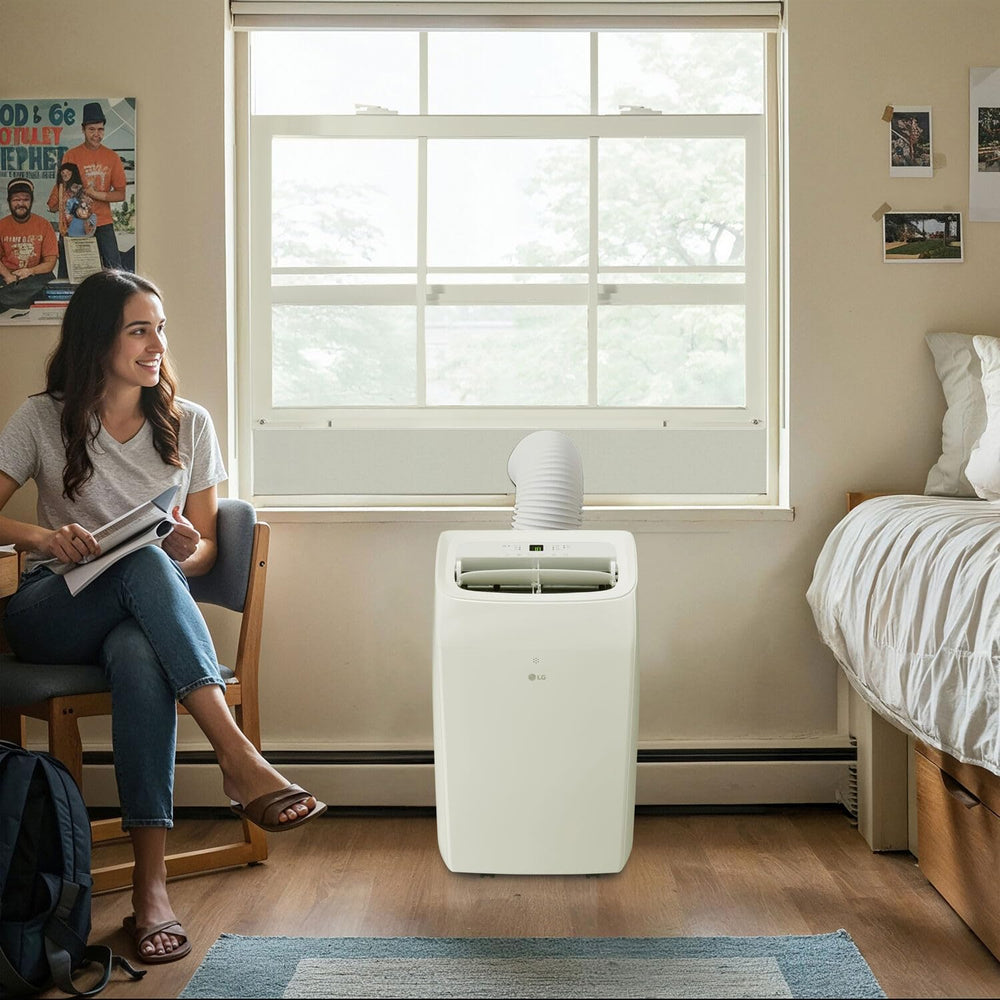 LG 8,350 BTU (DOE) / 12,000 BTU (ASHRAE) Smart Portable Air Conditioner, Cool...
