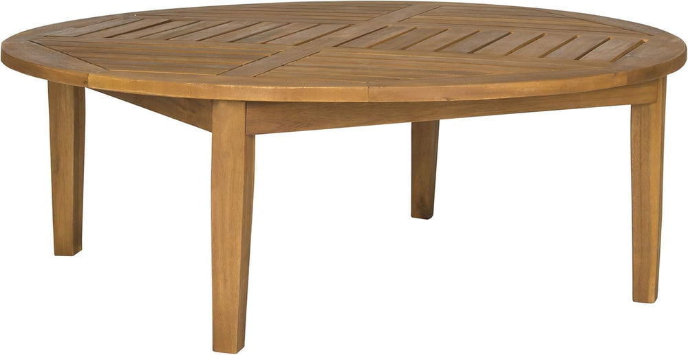 SAFAVIEH Outdoor Danville Wood Coffee Table, Natural PAT6715A