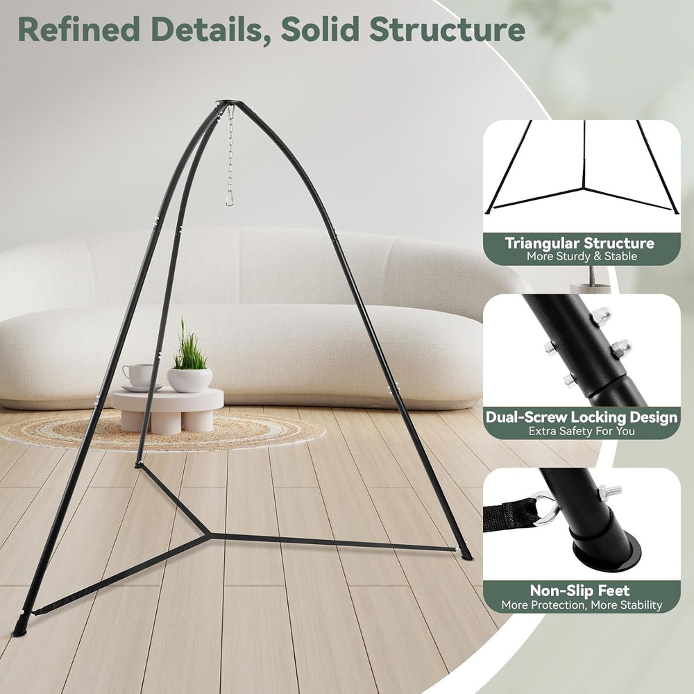 Tripod Hammock Chair Stand for Multi-Use, Heavy-Duty Hammock Chair Stand for ...