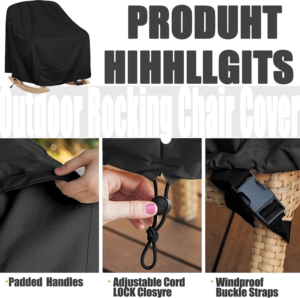 Patio Chair Covers 4 Pack Outdoor Rocking Chair 27" x 32" x43"