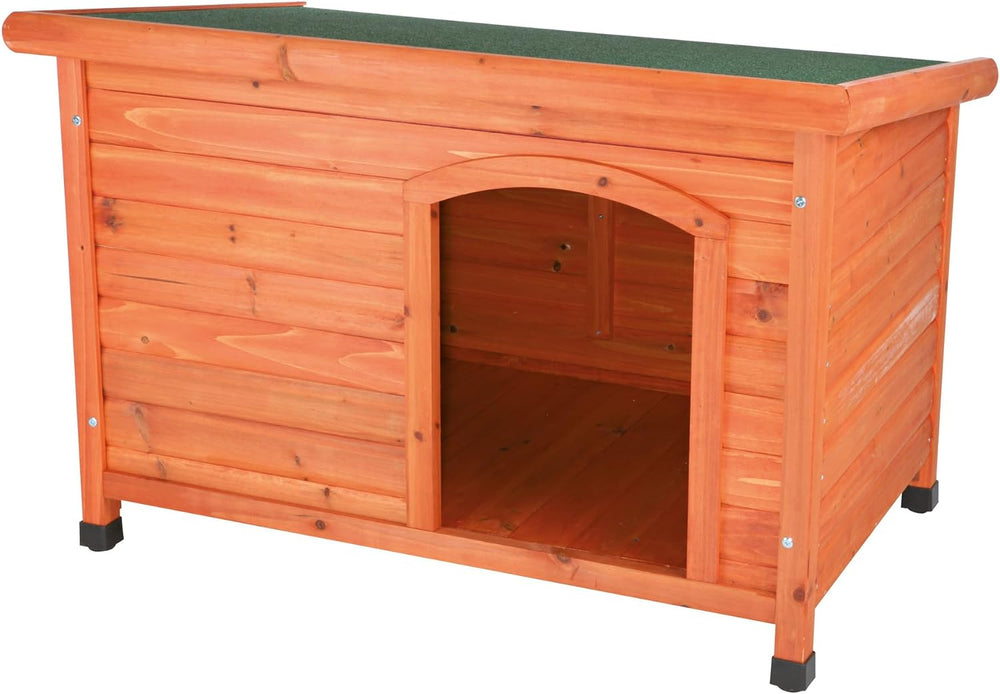 TRIXIE Pet Products Dog Club House, Large,Glazed Pine,40.75x26.75x28.25 Inch ...