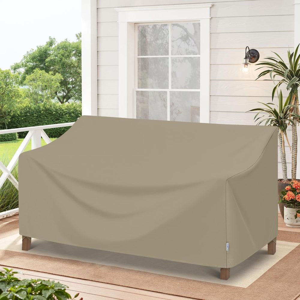SunPatio Outdoor Waterproof Loveseat Glider Bench Cover, 60"W x 36"...