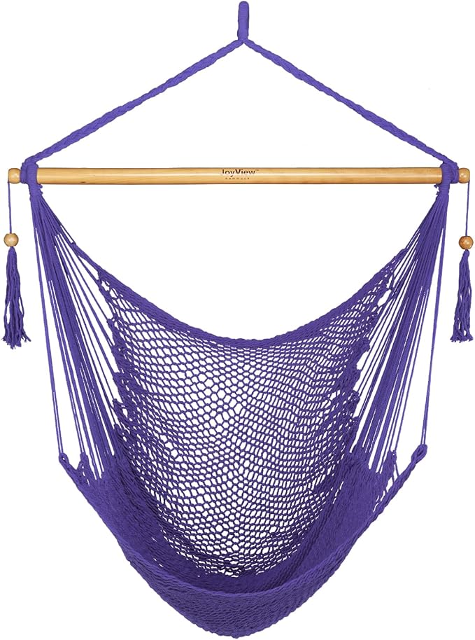 JoyView Hammock Chair with Spreader Bar Caribbean Hammock Swing Chair 300 LBS...