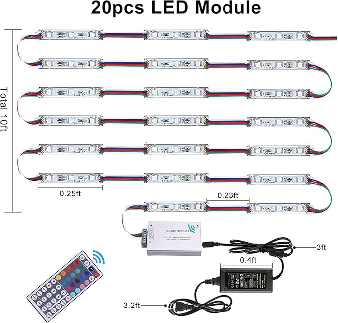 LED Storefront Lights for Business Waterproof Decorative Light for Advertisin...
