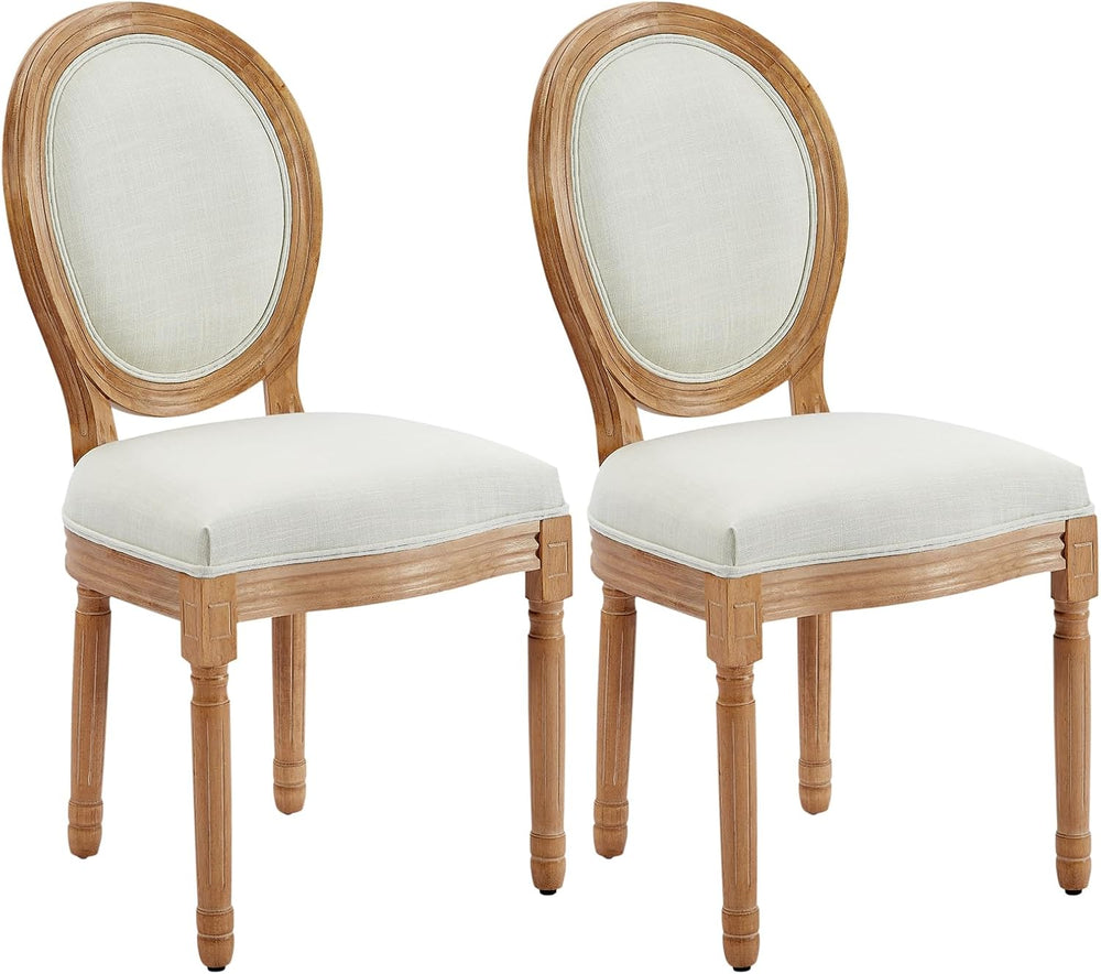 French Country Dining Chairs, Upholstered Dining Chairs Set of 2