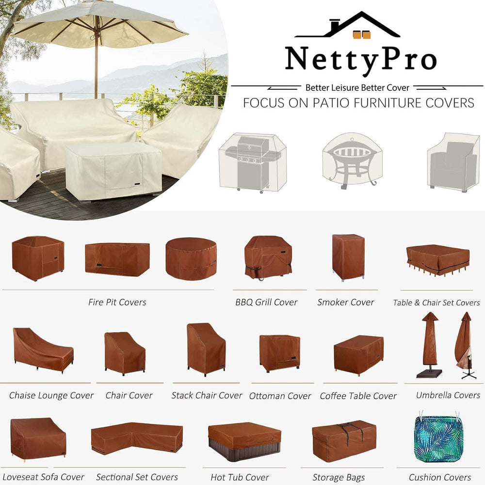 NettyPro Patio Umbrella Cover Outdoor Waterproof Cantilever Parasol Banana Um...