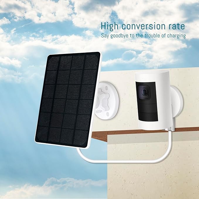 2-Pack 5W 6V Solar Panel for Ring Camera, Solar Charger Compatible with Spotl...