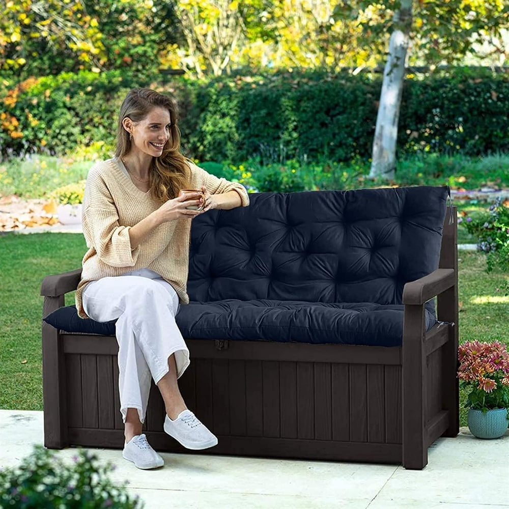 Swing Cushion Replacement Outdoor Porch Waterproof Bench Cushion 2-3 Seater W...
