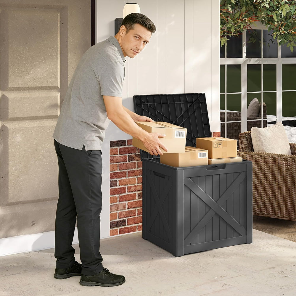 45 Gal Lockable Package Delivery Box Waterproof Outdoor Storage Box