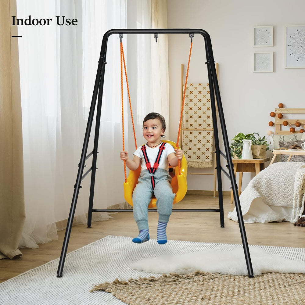 Upgraded Hammock Chair Stand Metal Swing Stand Frame, Heavy Duty Steel Hammoc...
