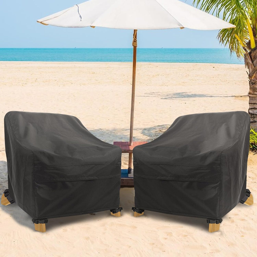 Adirondack Chair Covers 4 Pack - Waterproof Outdoor Chair Covers (32"L x...
