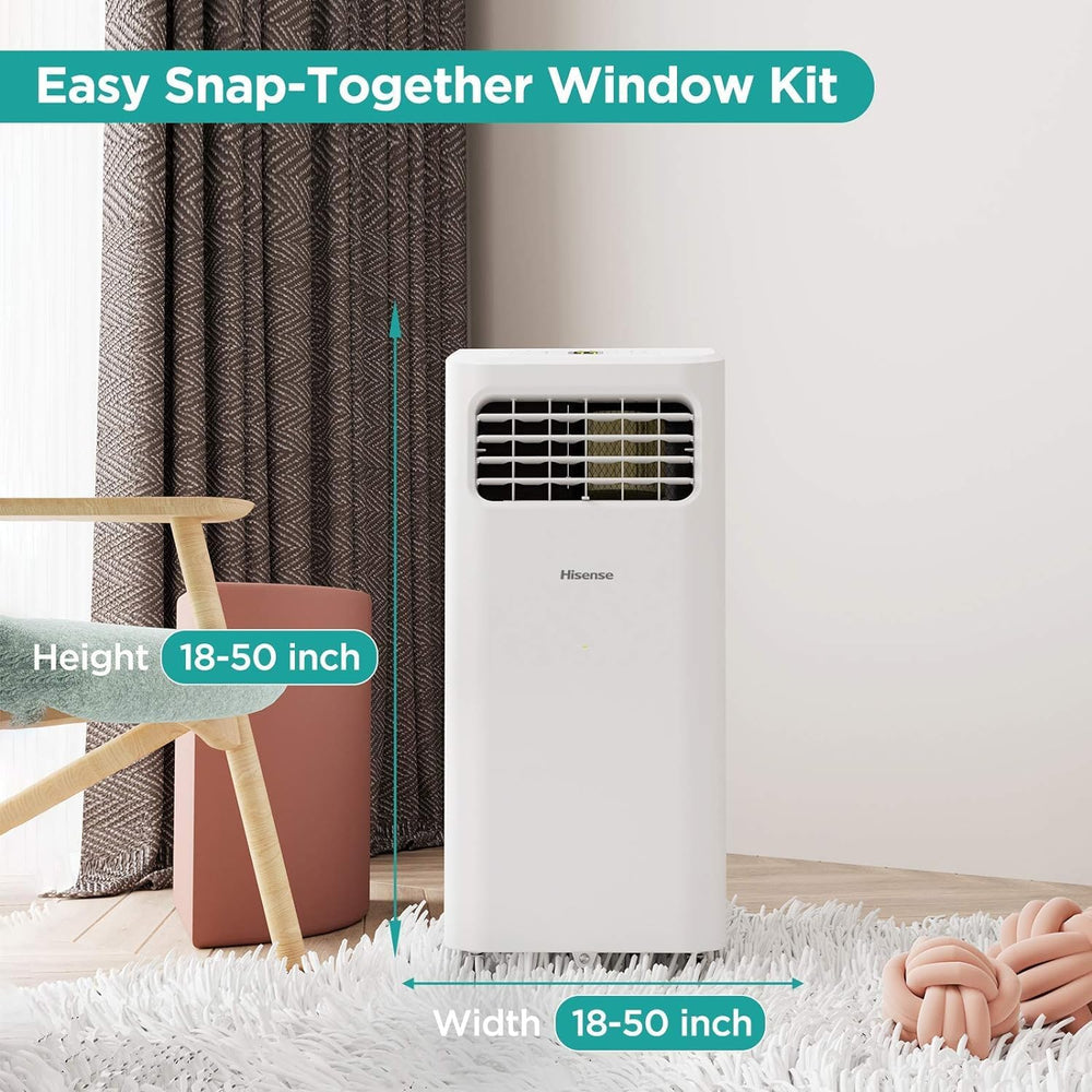 Hisense Portable Air Conditioner 6,000 BTU Cooling Dehumidifier Fan for Small...