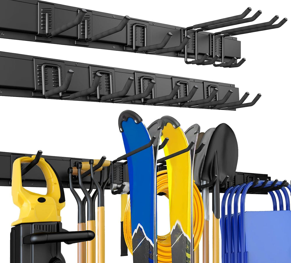 64 Inches Garage Storage, UUP Garage Organization Wall Mount Garden Tool Orga...