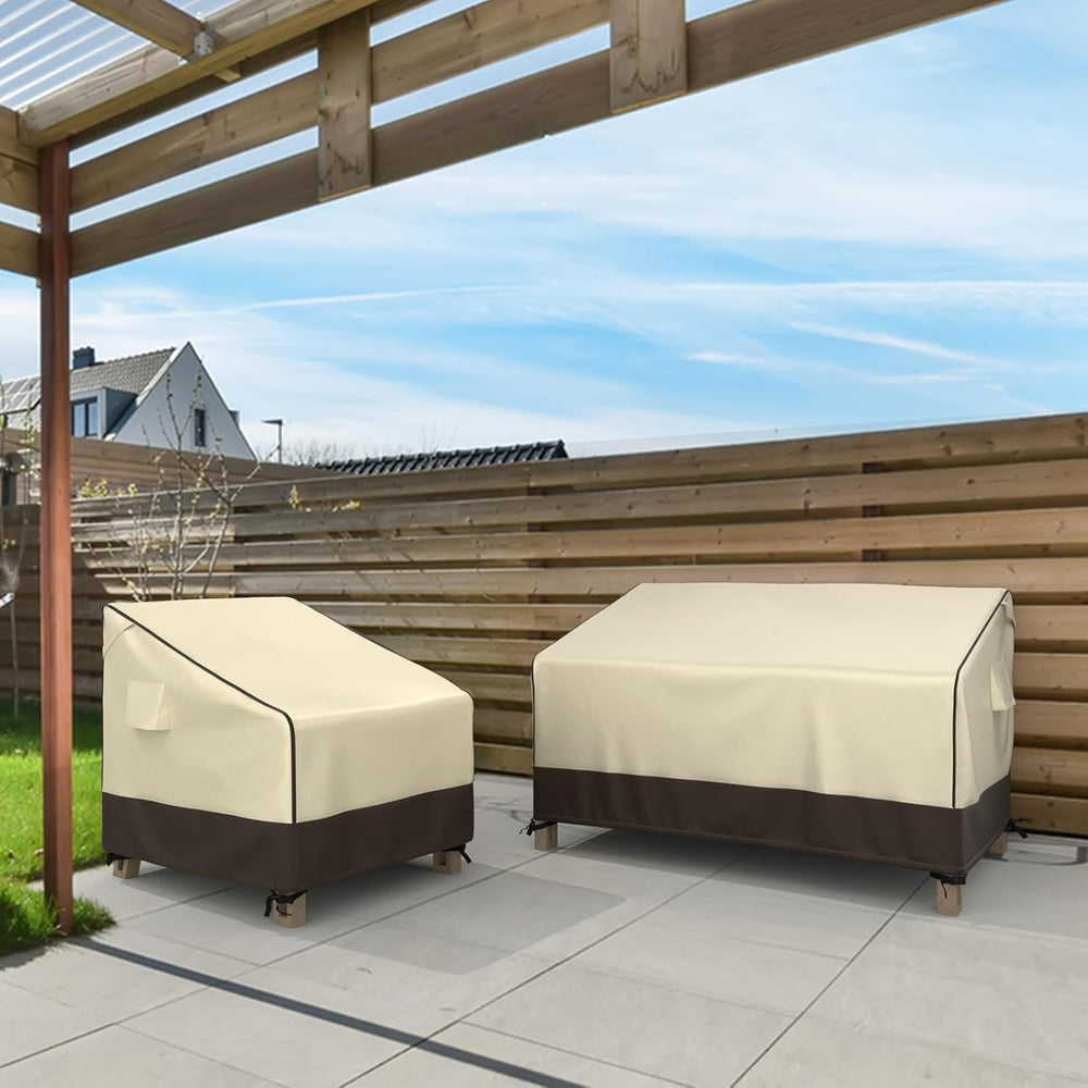 MR.COVER Outdoor Couch Cover Waterproof, Patio Furniture Covers for 3-Seater ...