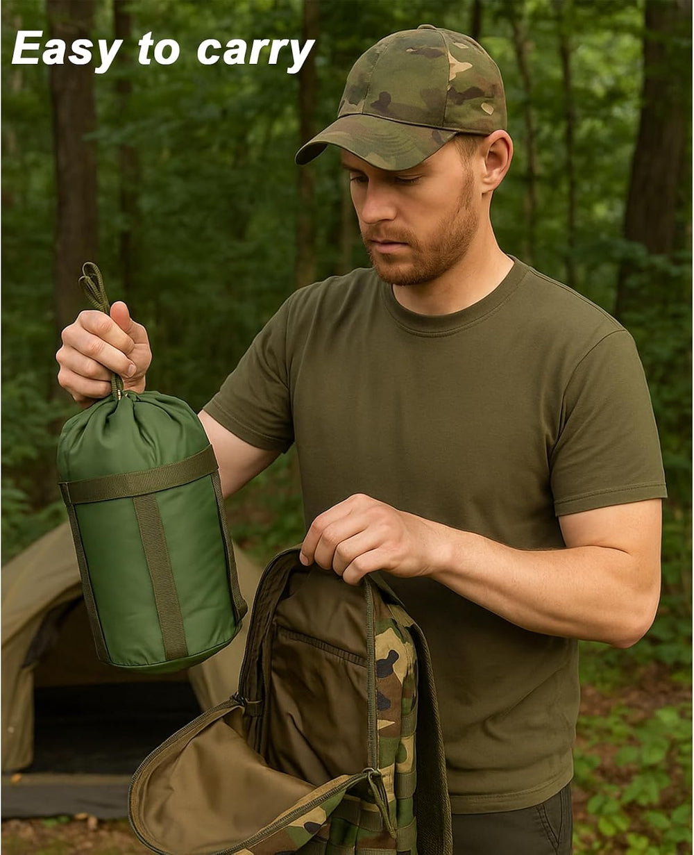 AKMAX Military Bivy Cover Sack Waterproof Sleeping Bag Shell Shelter Coyote
