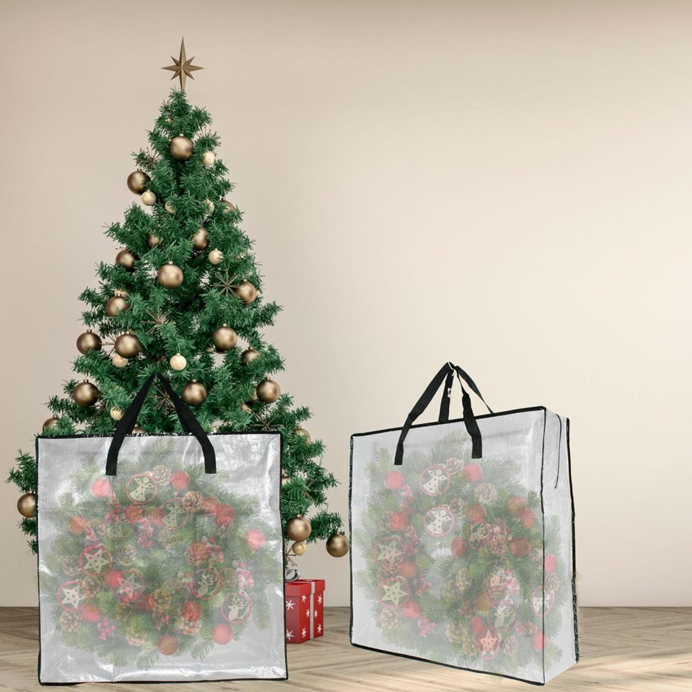 6 Pack Clear Storage Bags with Zipper and Handles, Blanket Bags For Closet St...