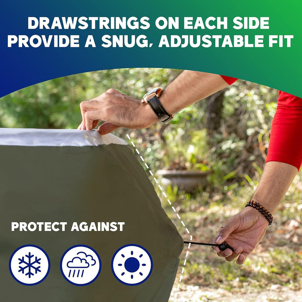 YardStash Deck Box Cover - Heavy Duty, Waterproof Covers for Outdoor Cushion ...