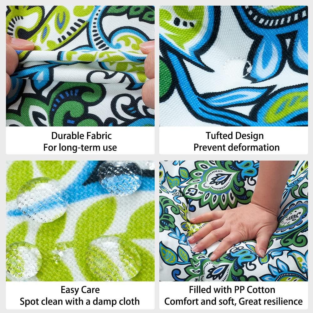 Magpie Fabrics Patio Bench Cushion 45"x18", Indoor/Outdoor Non-Slip...